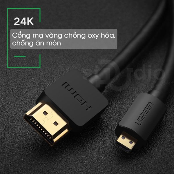 Dây Cáp Ugreen Micro HDMI to HDMI 30102 (1,5M)