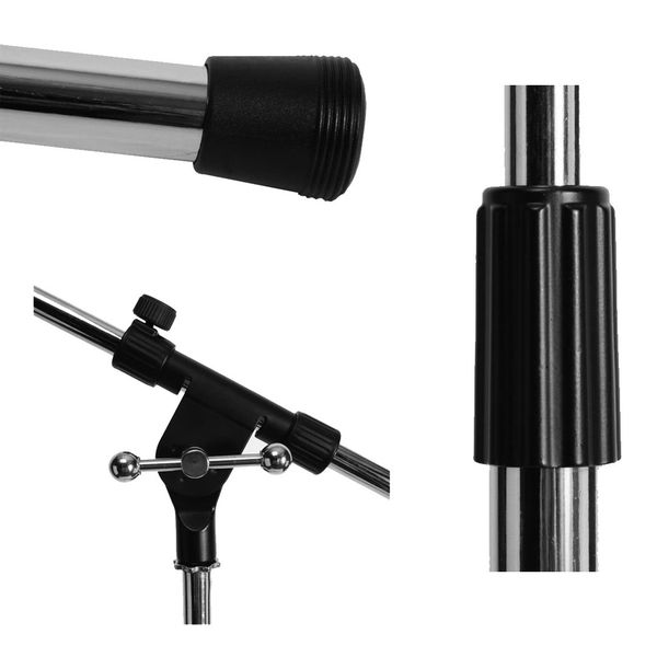 Chân Microphone ON-STAGE MS7701C EURO BOOM MICROPHONE STAND (CHROME)