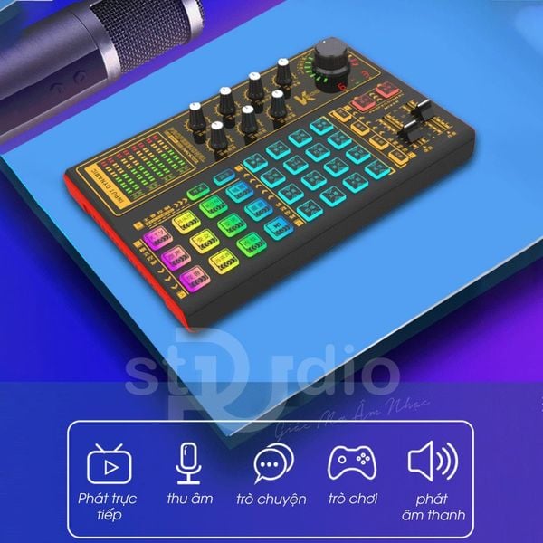Sound card K300 Model 2021 - Sound card livestream có hiệu ứng