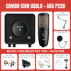 Bộ livestream Icon Usolo - Micro thu âm AKG P220