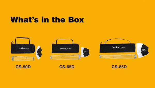 Softbox cầu Godox 85cm CS-85D, Lồng toả sáng Godox 85cm CS-85D