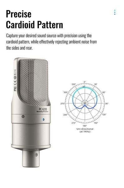 Micro thu âm Takstar PC-K200 (2nd Gen) - Micro thu âm cho phòng thu