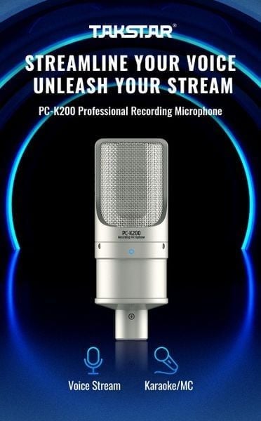 Micro thu âm Takstar PC-K200 (2nd Gen) - Micro thu âm cho phòng thu