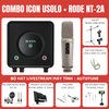 Bộ livestream Icon Usolo - Micro thu âm Rode NT-2A