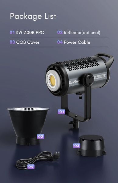 Đèn Led Tolifo KW-300B Pro 2700-6500K