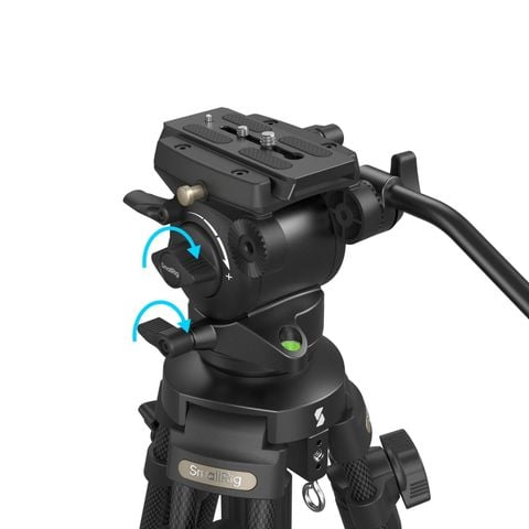 SmallRig 4685 - Lightweight Video Carbon Fiber Tripod Kit AD-50