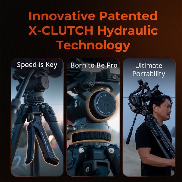 SmallRig x Potato Jet TRIBEX Hydraulic Carbon Firber Tripod Kit