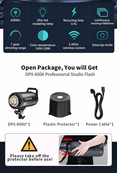 Đèn Flash Studio Jinbei DPX600II 600W