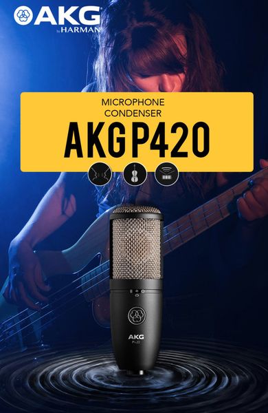 Micro thu âm AKG P420 - Micro thu âm cho phòng thu