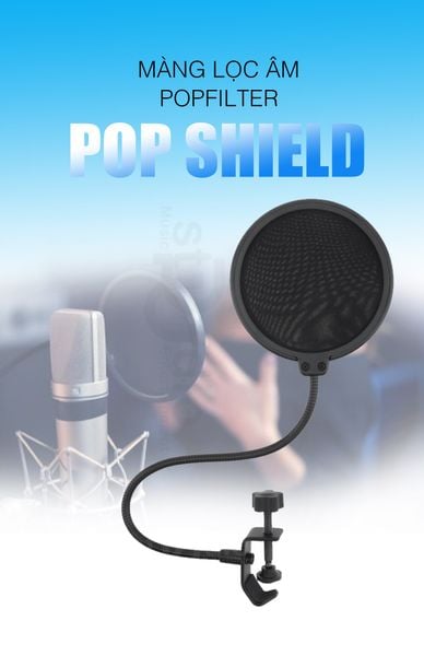 Màng lọc âm (POP FILTER) - Màng lọc micro thu âm 2 lưới