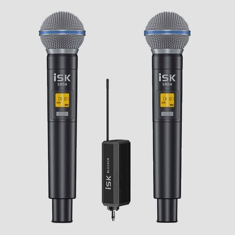 Bộ thu âm Focusrite Scarlett Solo (Gen 4) - Micro thu âm ISK SM58 2 mic