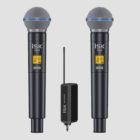 Bộ thu âm Focusrite Scarlett Solo (Gen 4) - Micro thu âm ISK SM58 2 mic
