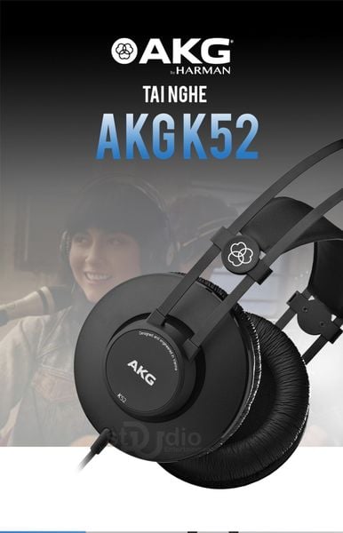 Tai nghe kiểm âm AKG K52, Headphone Studio