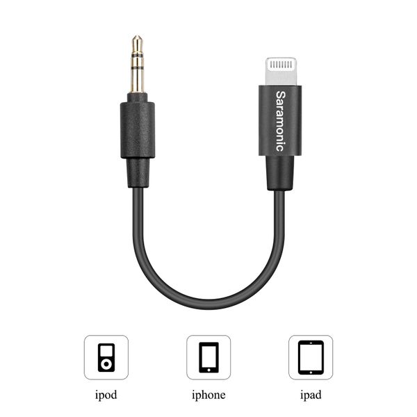 Cáp chuyển đổi Saramonic SR-C2000 3.5mm TRS to Lightning