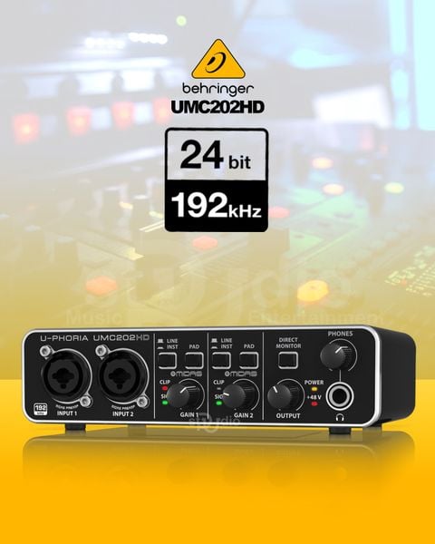 Sound card Behringer UMC202HD - Sound card thu âm
