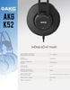 Tai nghe kiểm âm AKG K52, Headphone Studio
