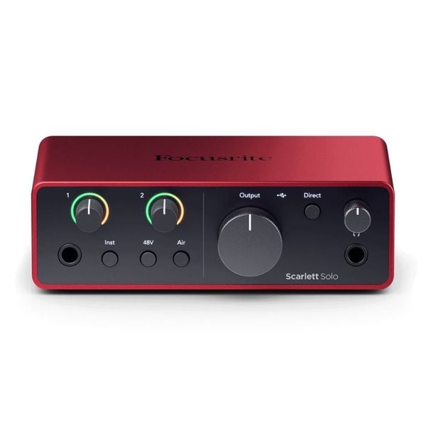 Bộ thu âm Focusrite Scarlett Solo (Gen 4) - Micro thu âm RODE Podmic