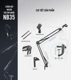 Chân Microphone NB-35 (nhỏ) -Chân Micro kẹp bàn, giá đỡ Micro