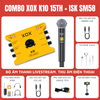 Bộ Livestream XOX K10 15th Micro thu âm ISK SM58 không dây (1 Micro)