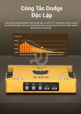 Sound card XOX K10 15th Jubilee bản mới nâng cấp thế hệ mới 2025