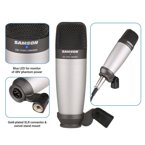 Micro thu âm Samson C01 - Micro thu âm cho phòng thu