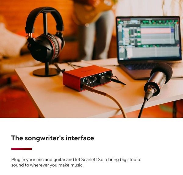 Sound Card Focusrite Scarlett Solo 4rd (Gen) - Sound card thu âm
