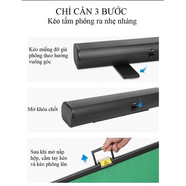 Khung treo phông xanh chữ X di động 145*200cm