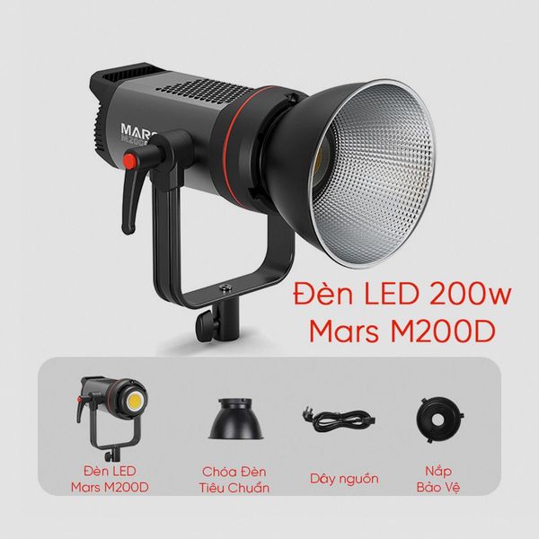Đèn Led Triopo Mars 200D, Đèn Led quay phim chụp ảnh livestream