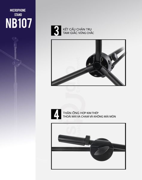 Chân đứng Micro thu âm NB 107 - Microphone Stand