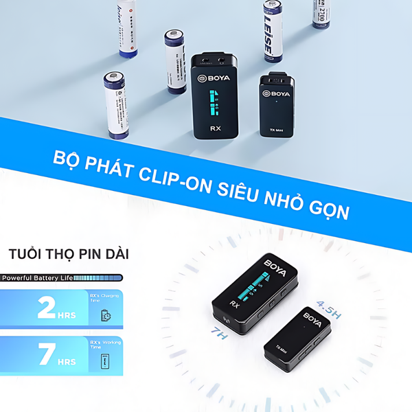 Micro thu âm cài áo Boya BY-XM6 S1 Mini