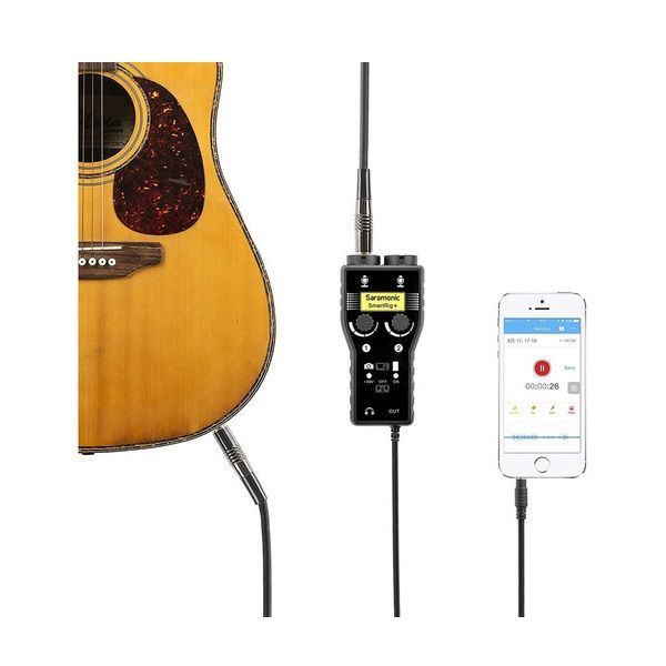 Thiết bị chuyển đổi âm thanh Saramonic SmartRig+ – đầu nối 3.5mm