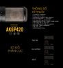 Micro thu âm AKG P420 - Micro thu âm cho phòng thu