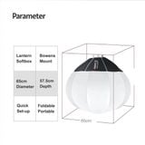 Softbox Cầu Triopo 65cm KQ-65 - Softbox cầu Chinaball 65cm KQ Triopo