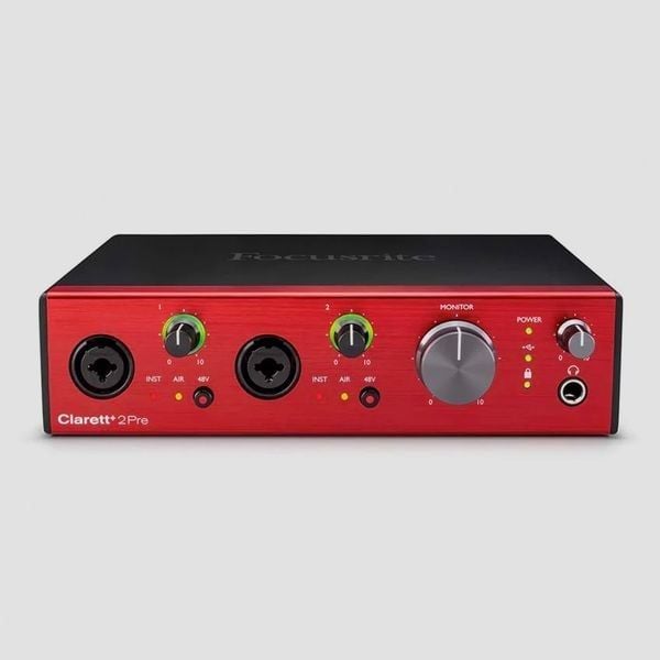 Combo Thu Âm Focusrite Clarett+ 2Pre Micro cầm tay Shure SM7B ( 2 mic )