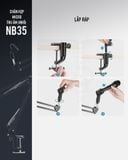 Chân Microphone NB-35 (nhỏ) -Chân Micro kẹp bàn, giá đỡ Micro