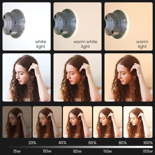 Bóng Đèn Led 285w Đổi Màu 3200k-5500k có Remote