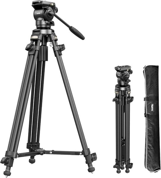 SmallRig 4685 - Lightweight Video Carbon Fiber Tripod Kit AD-50