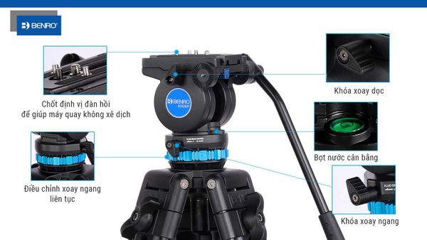 Chân máy quay Benro