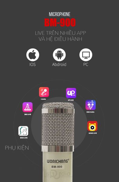 Micro thu âm BM900 Woaichang - Micro thu âm