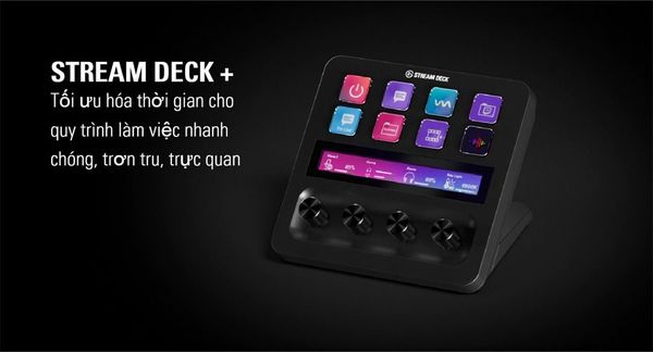 Thiết bị Stream Elgato Stream Deck + (Màu Trắng) - Bàn Phím StreamDesk