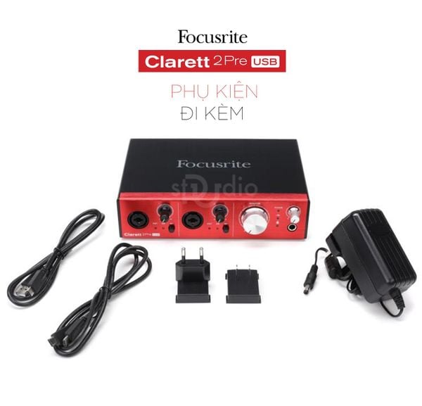 Sound card Focusrite Clarett 2Pre USB - Sound card thu âm