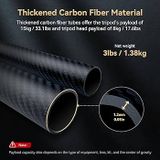 SmallRig 4353 - FreeRover Carbon Fiber Photo Tripod Kit AP-100