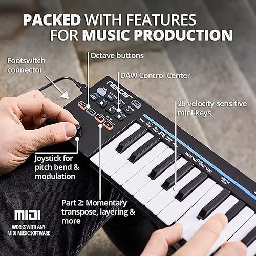 Nektar Impact GX Mini 25 - key MIDI Controller