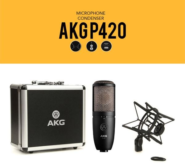 Micro thu âm AKG P420 - Micro thu âm cho phòng thu