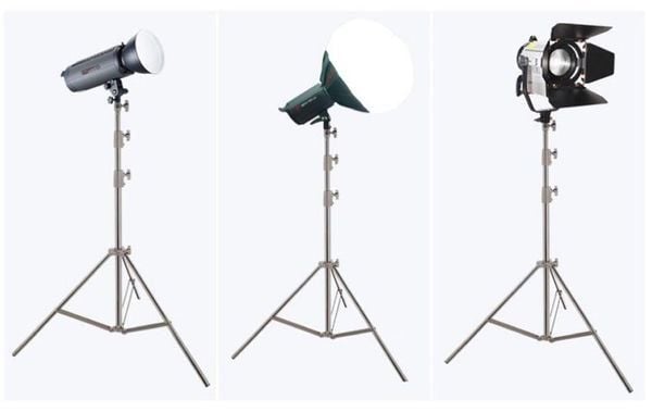 Chân Đèn J288S Pro New inox - Chân đèn inox cứng cáp