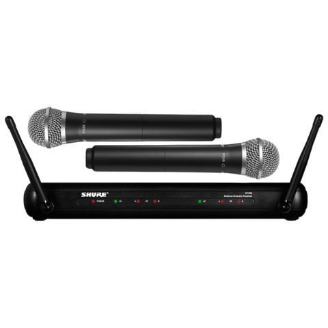 Bộ thu và phát kèm micro không dây Shure SVX288/PG58 - Micro không dây cầm tay (2mic)