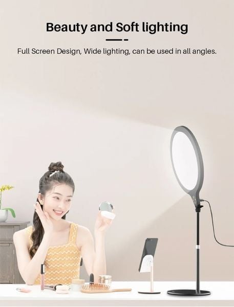 VIJIM K1 Softer Ring Light for Live Streaming (FUVLT) Đèn LED để bàn Trang điểm livestream