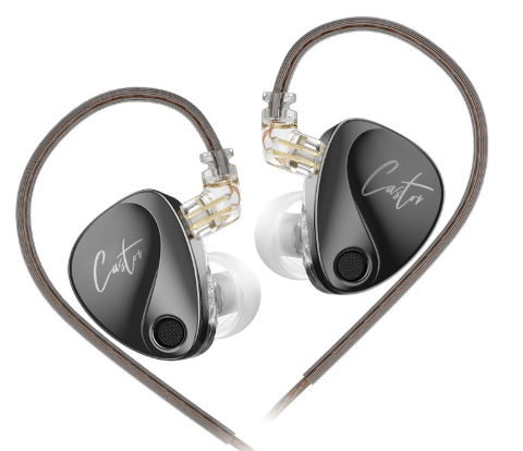 Tai nghe KZ Castor | Tai nghe nhét tai livestream ( In ear ) Gray