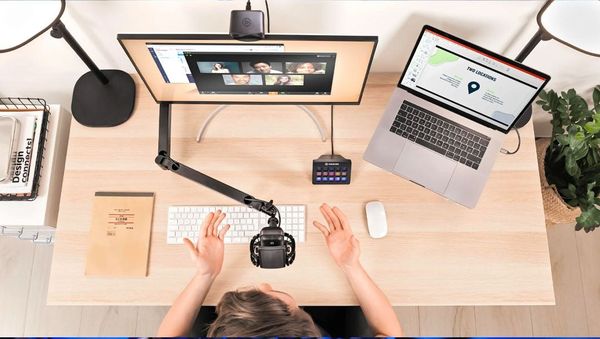 Gậy đỡ Elgato Wave Mic ARM LP, chân ARM cho Đèn, Microphone kẹp bàn