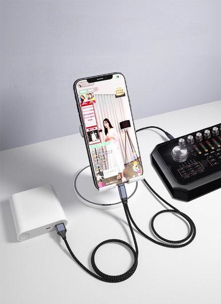 Dây cáp OTG T25 phụ kiện cho Box Livestream Stereo từ Type-C ra Lighning (Iphone 10-14)